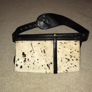 Urban outfitters cow print fanny pack